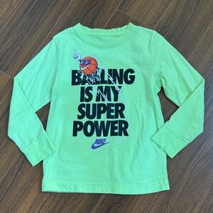 Nike Kids Lime Green Long Sleeve Tee